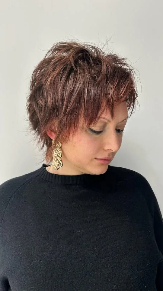 Pixie-bob texturizado con nuca alargada